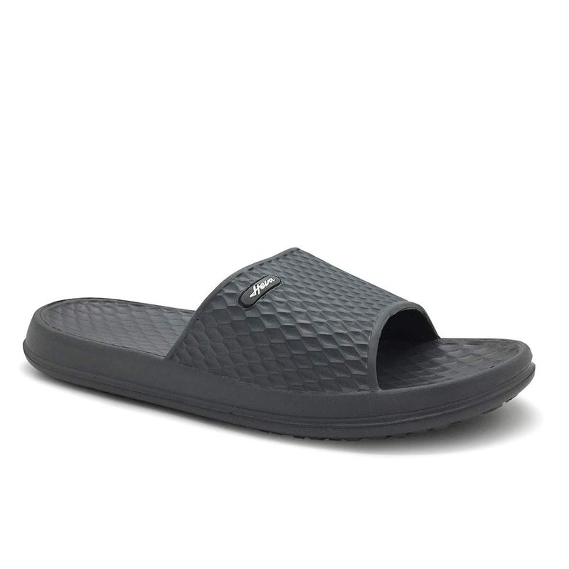 FUNKYMONKEY Mens Bathroom Shower Slippers Indoor Home Beach Non Slip Sandal (9 M US, Grey) - Image 5